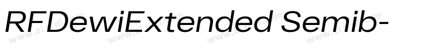 RFDewiExtended Semib字体转换